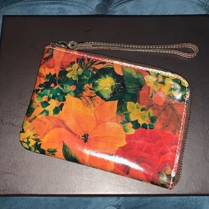 Patricia Nash Reala Leather Wristlet and Print
